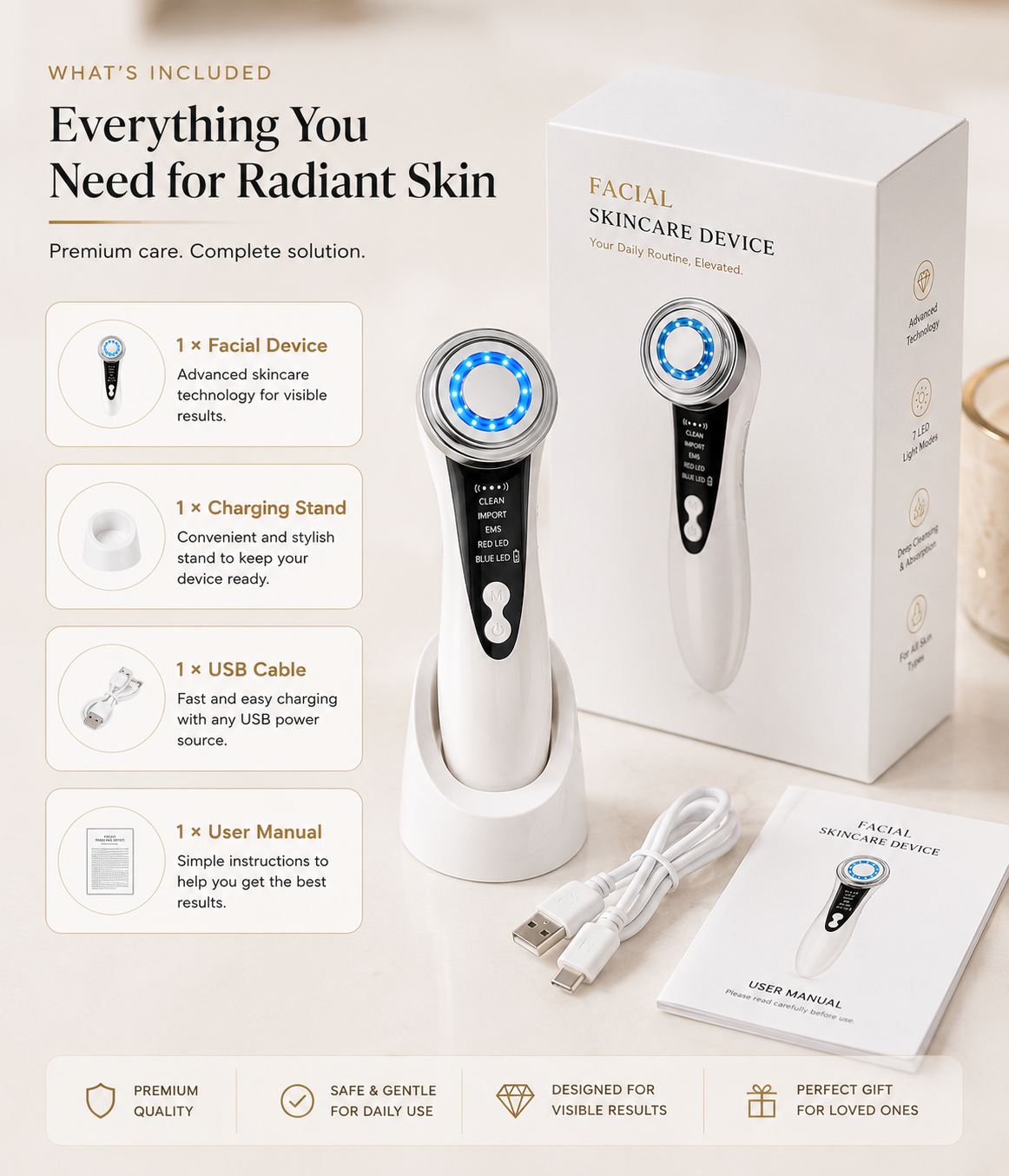 Glow Wave Facial Massager