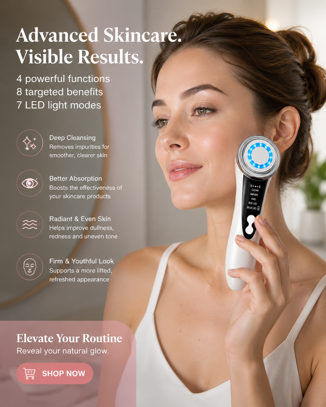Glow Wave Facial Massager
