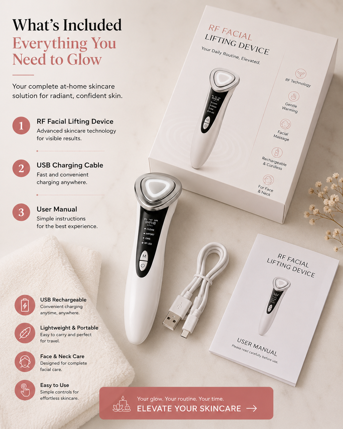 RF Facial Lifting Device
