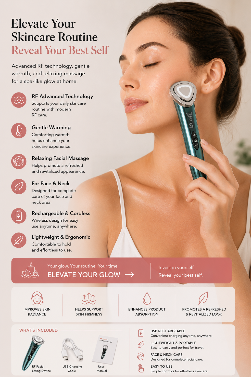 RF Facial Lifting Device