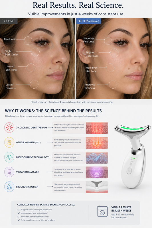 7-Color Microcurrent Facial Massager